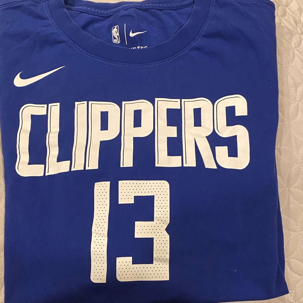 Nike Blue and White Clippers Short Sleeve Tee
